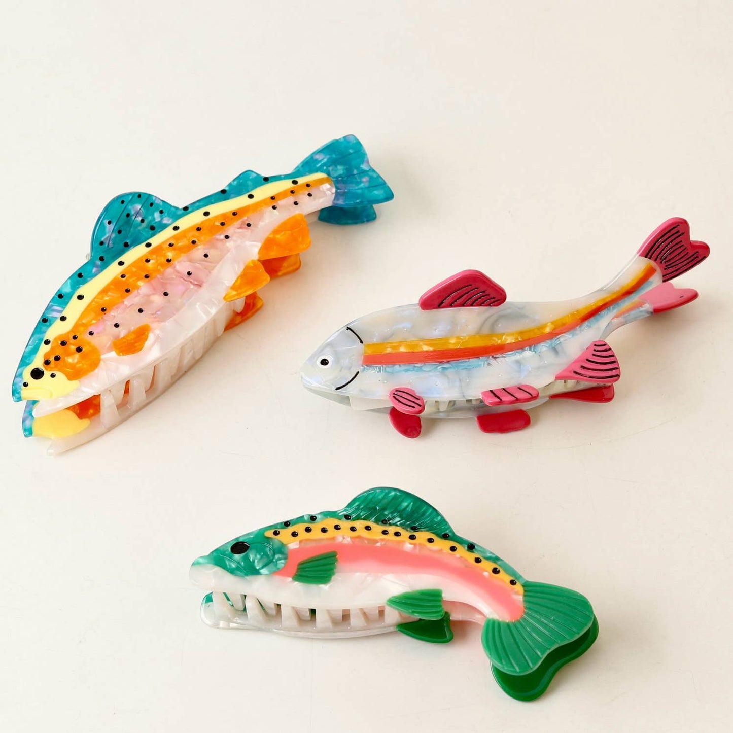 Hair Claw Clip | Colorful Fish