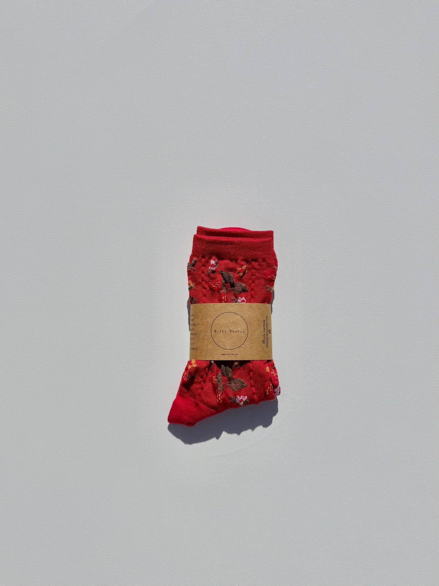 Socks | Strawberries Red coral