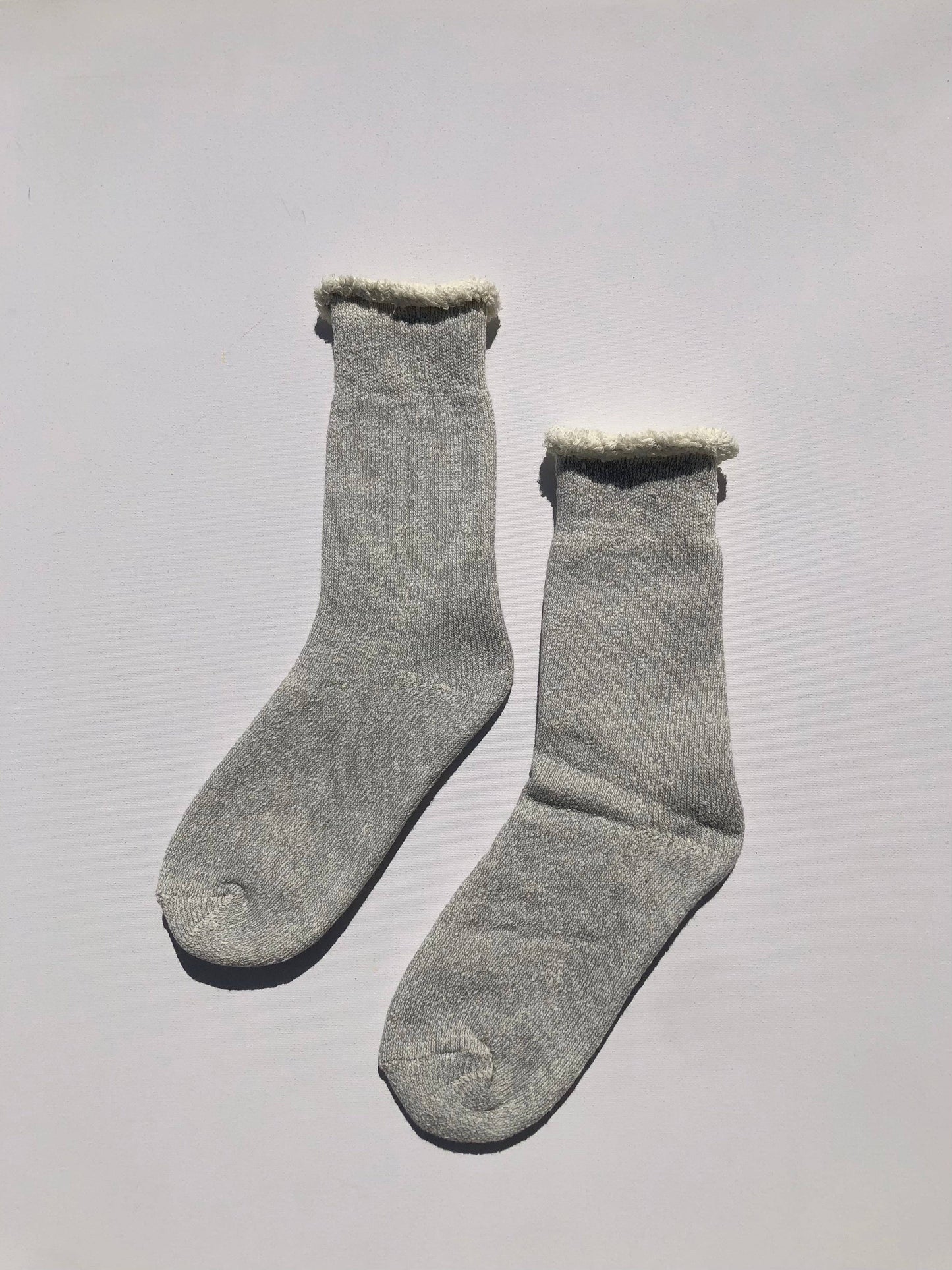 SUPER TERRY LOOP SOCKS: Rock / Women’s 7.5 - 10.5, Men’s 7 - 11.5