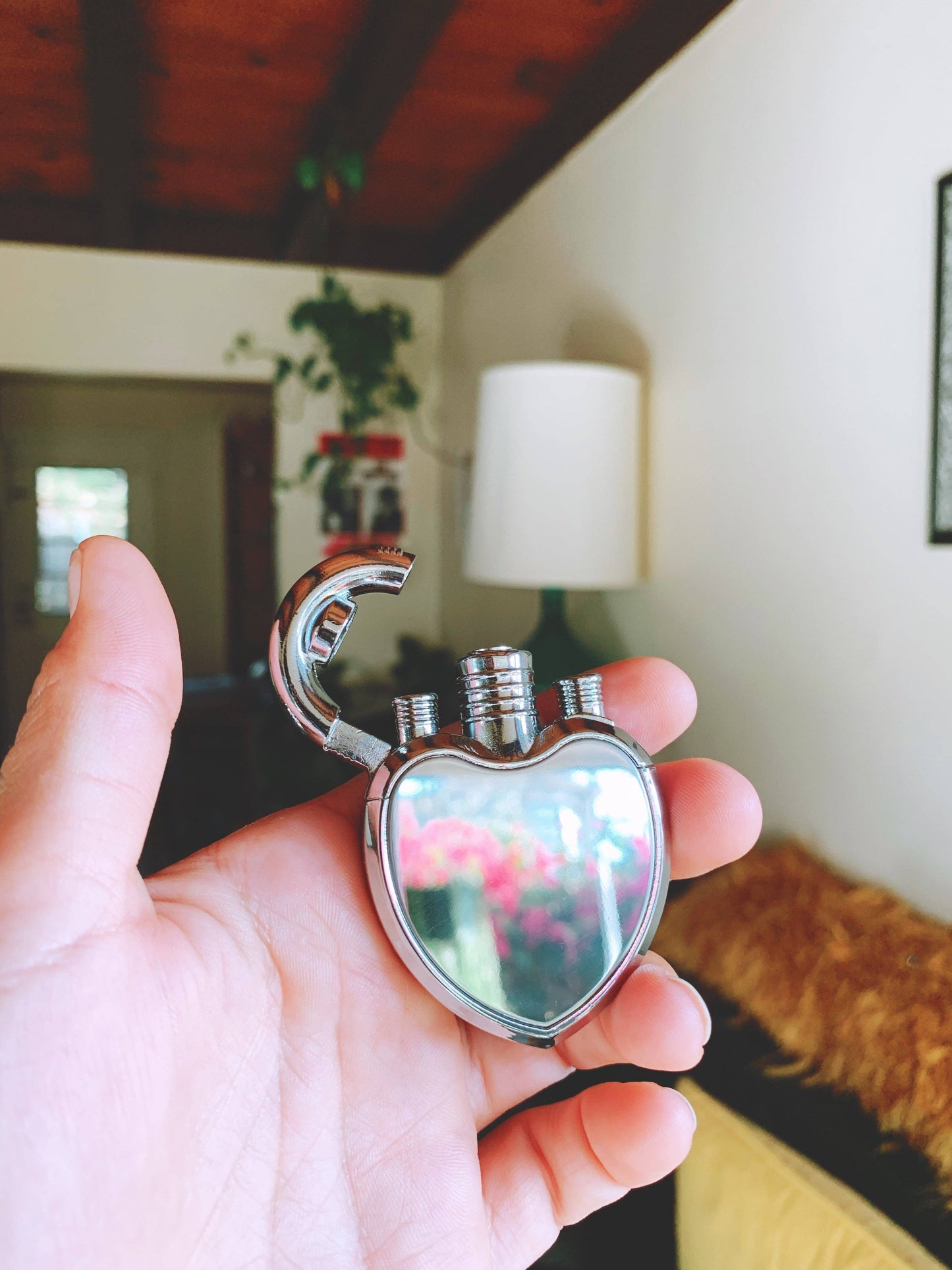 Heart Shaped Lighter: Gold