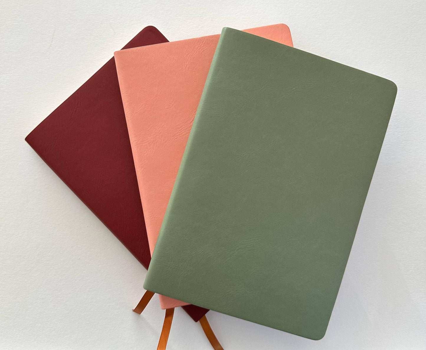 Vegan Leather Notebooks: Red