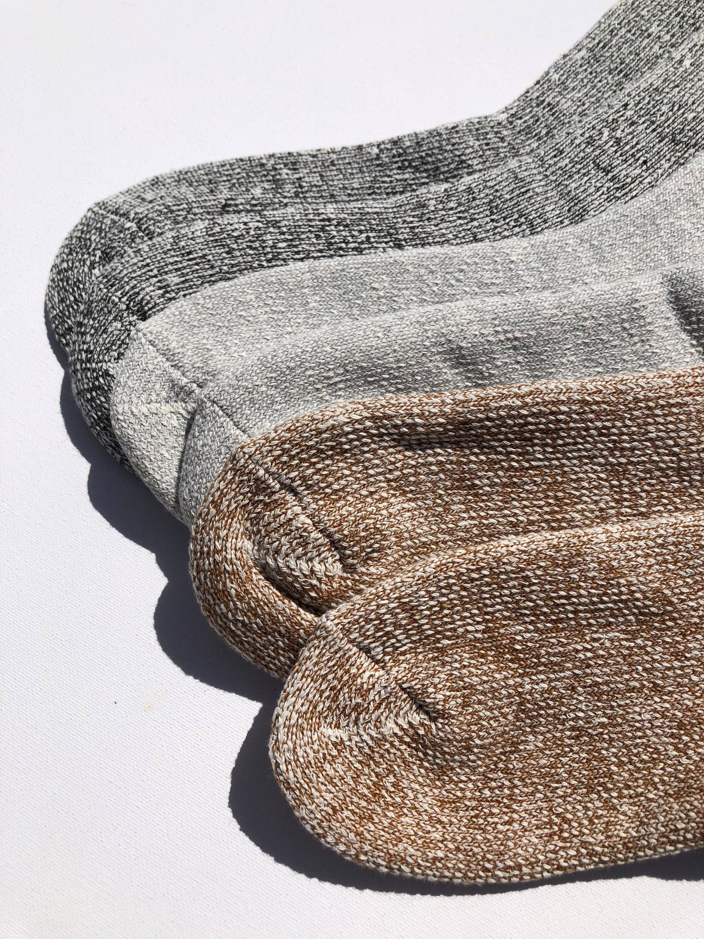 SUPER TERRY LOOP SOCKS: Rock / Women’s 7.5 - 10.5, Men’s 7 - 11.5