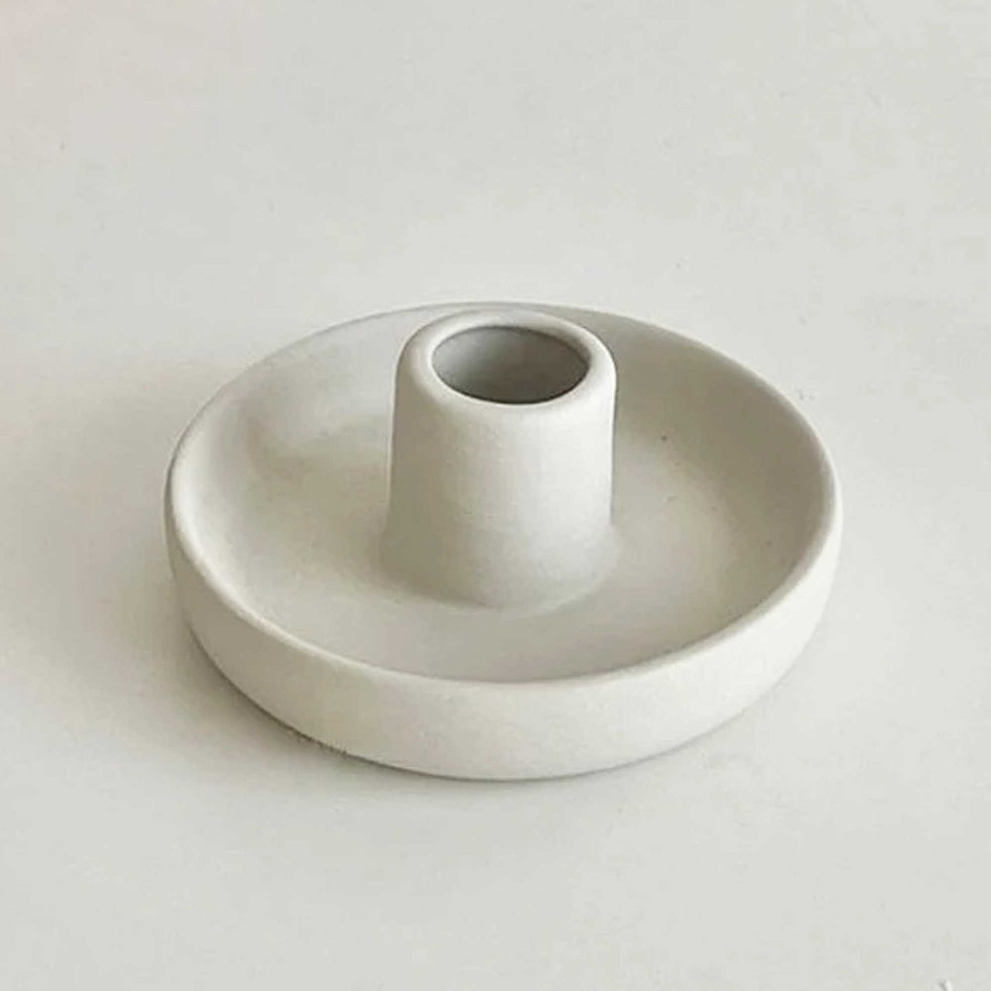 Nordic - Hygge style Ceramic Candlestick Holder: Blue