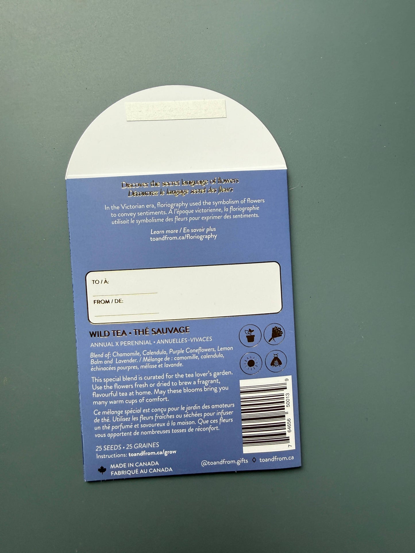 Grow Your Own Wild Tea - Seed Packet (Comfort)