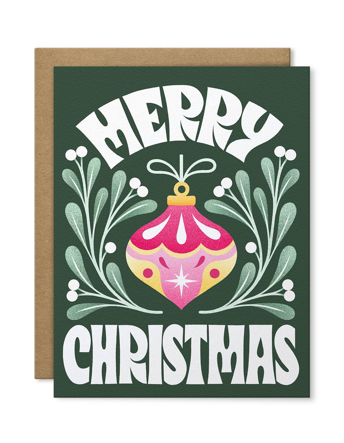 Merry Christmas Greeting Card | Holiday Card | Ornament