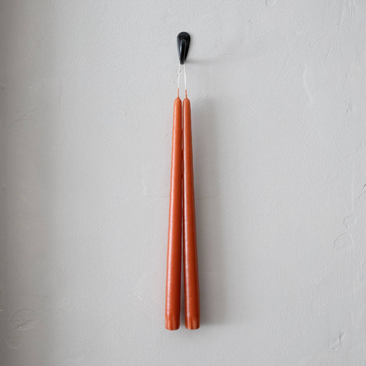 Taper Candles - Pair Terracotta