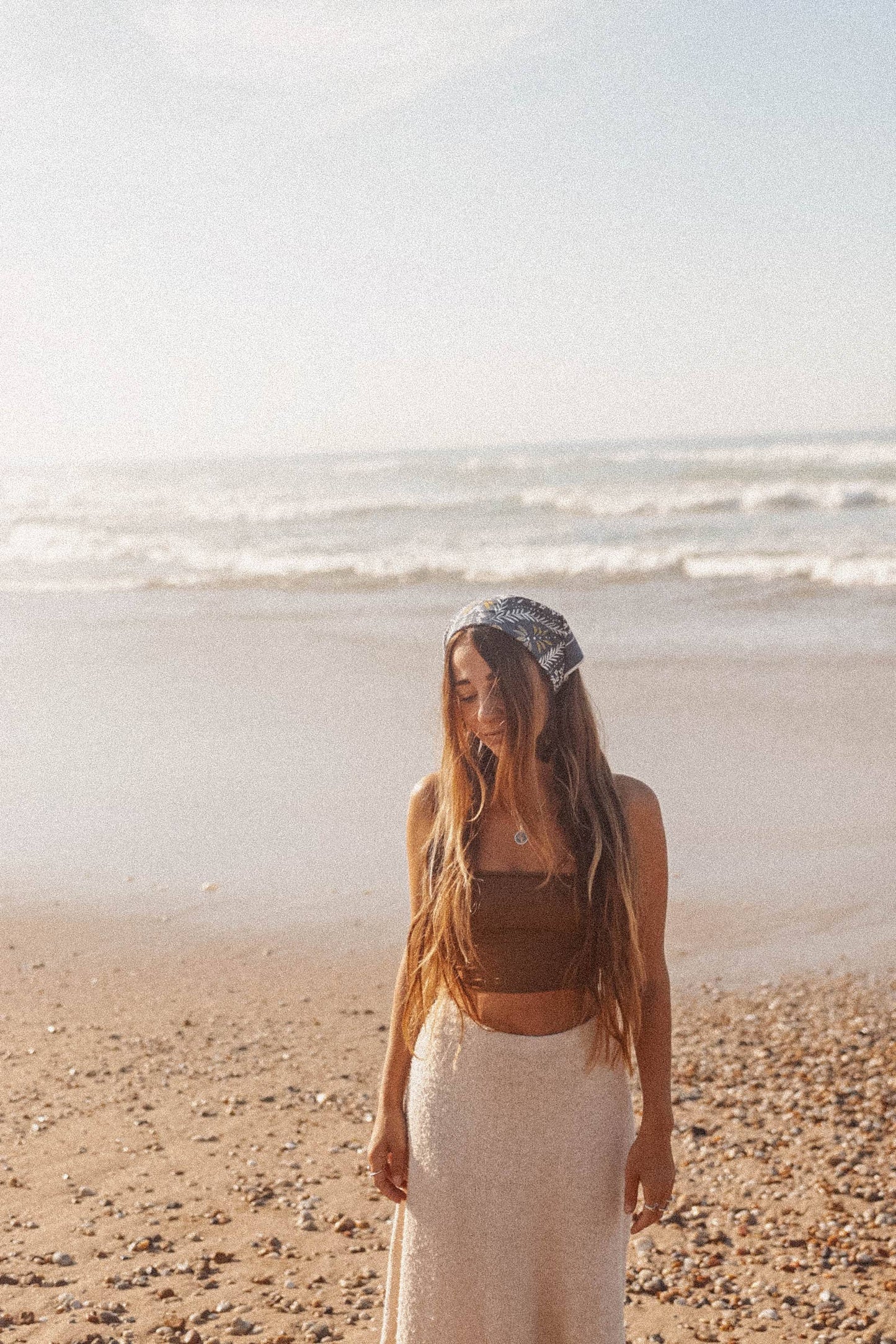 Boho Cotton Handmade Bandana Headscarf  : Fir Green Heritage
