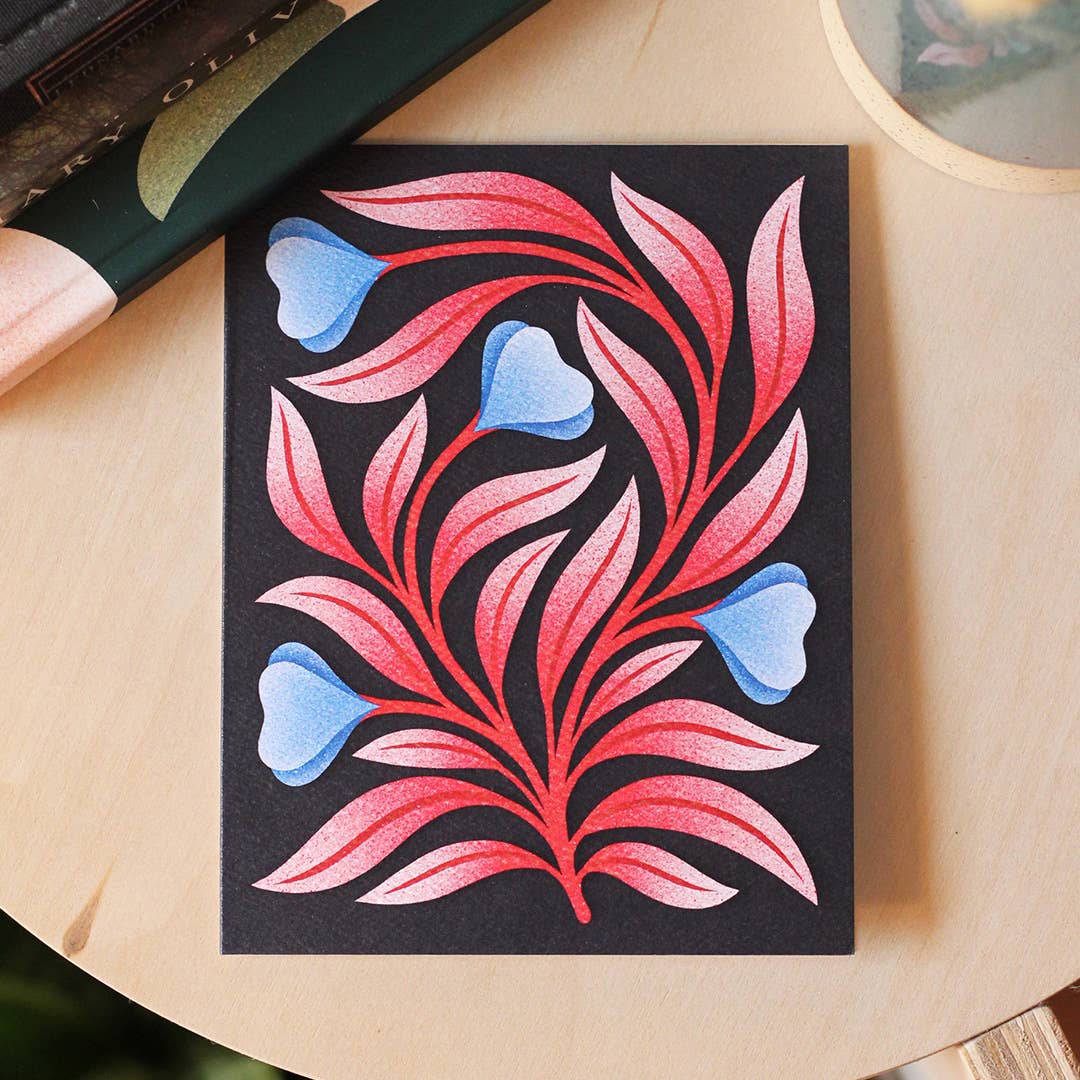 Card | Floral Blue Flowers