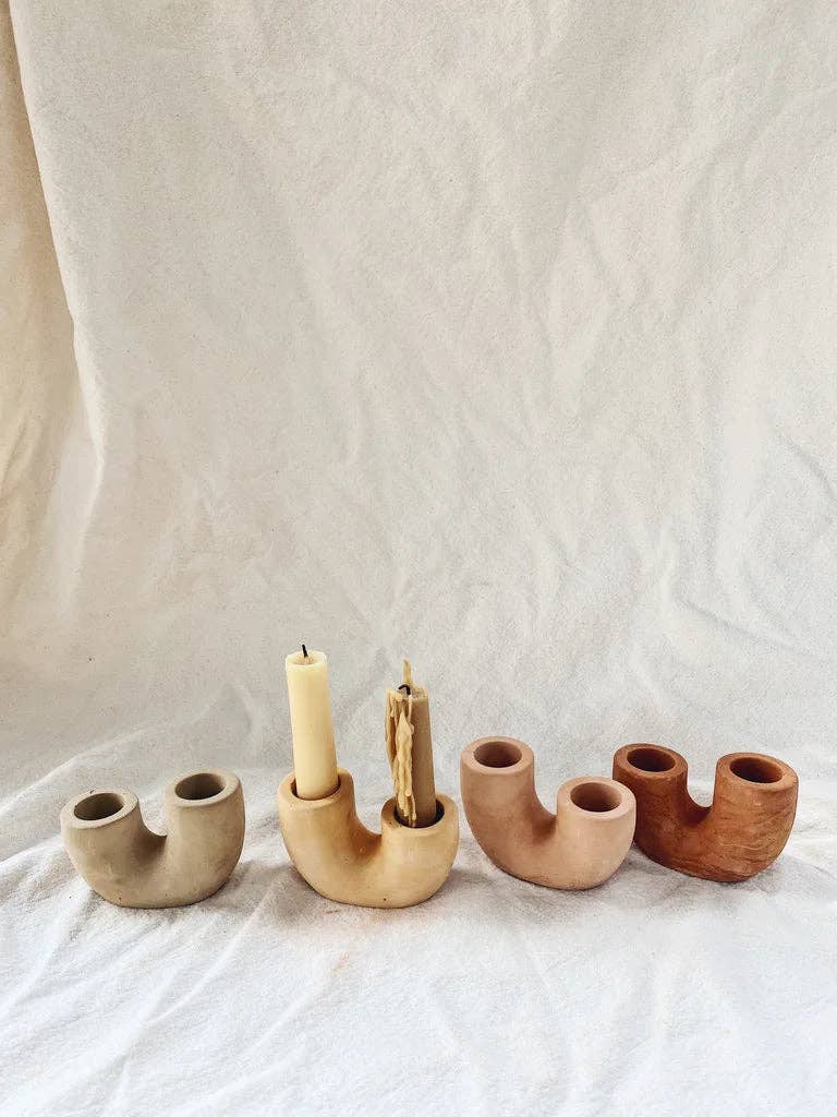 Rising Candle Holder  |  Terracotta
